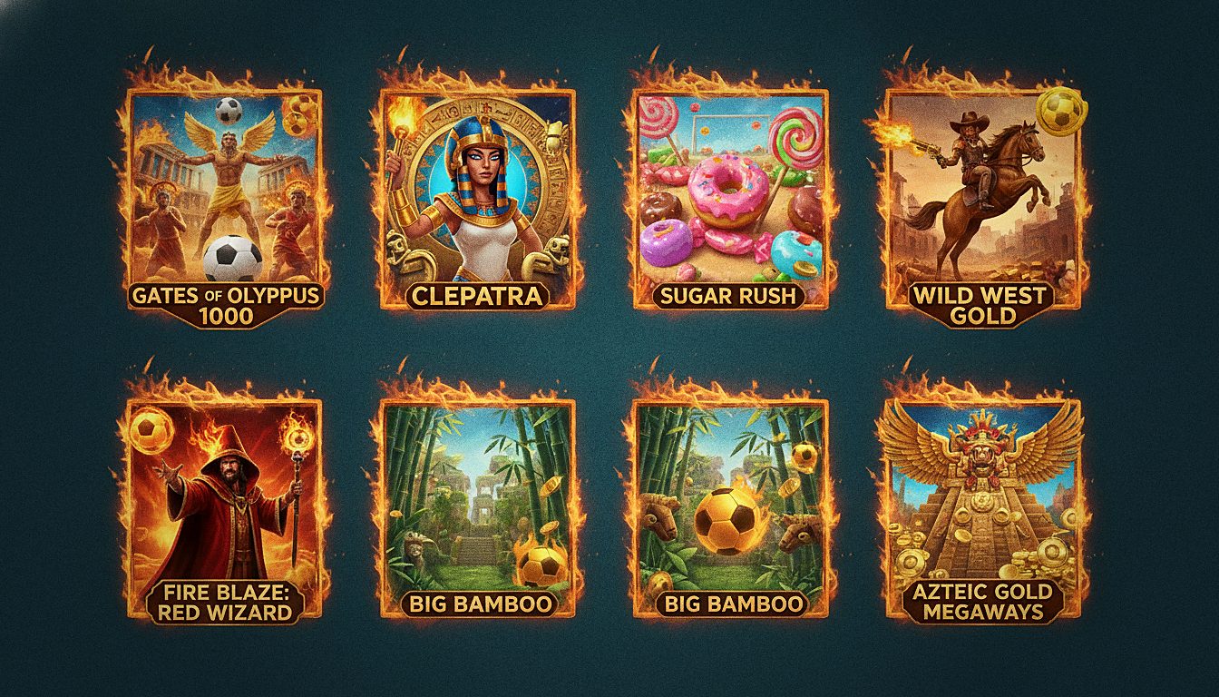 Juegos Golisimo Casino: Gates of Olympus 1000, Cleopatra, Sugar Rush, Wild West Gold, Fire Blaze: Red Wizard, Big Bamboo, Aztec Gold Megaways